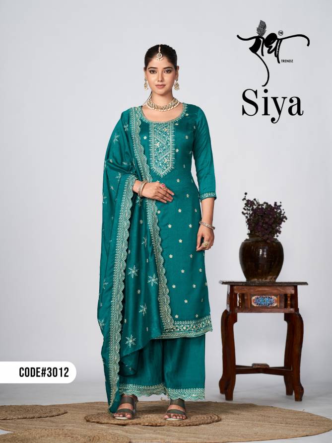 Siya By Radha Trendz Heavy Embroidery Designer Wholesale Salwar Kameez In Delhi
